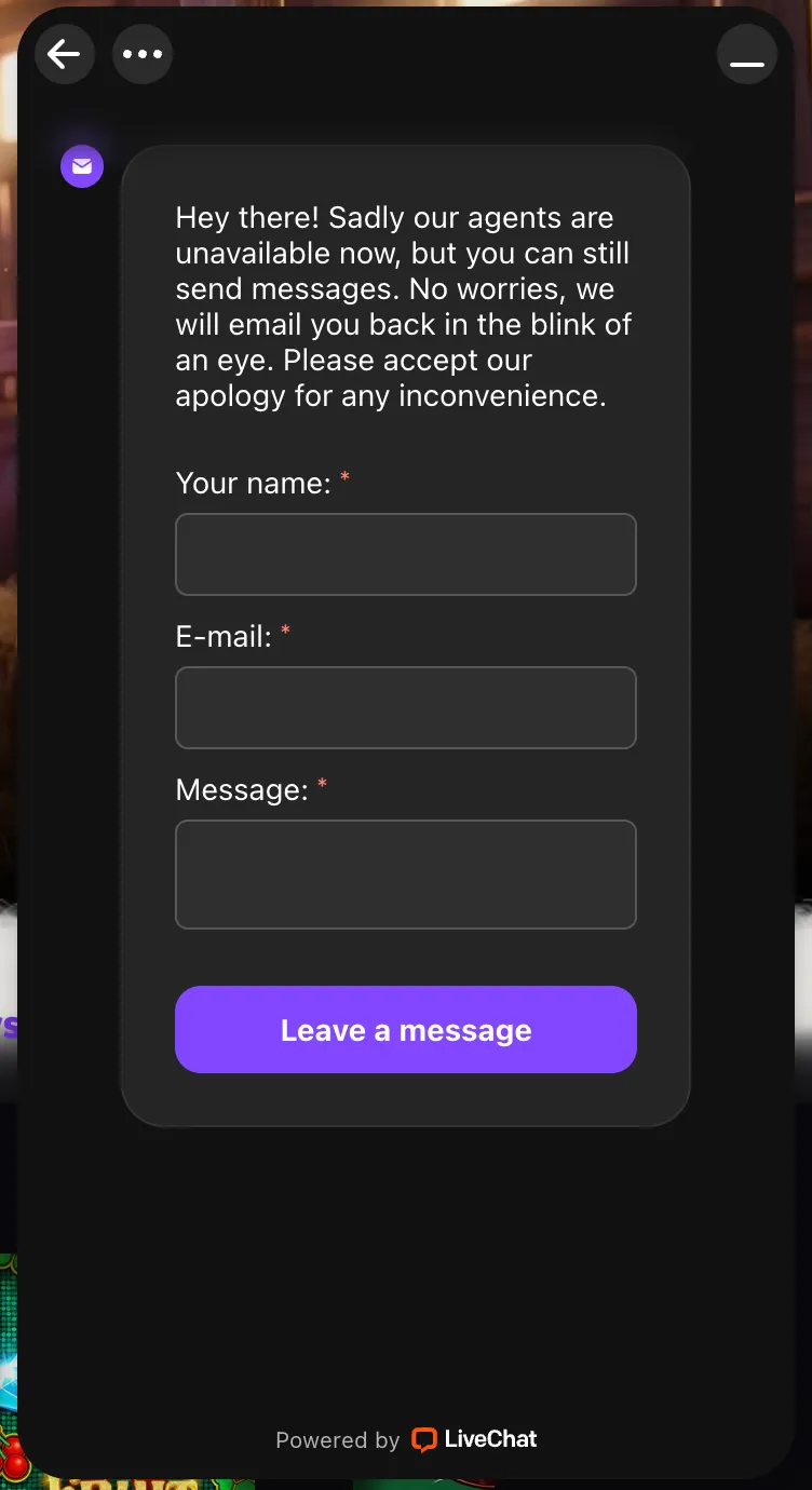 Woolbet Casino 24/7 customer support service and help desk